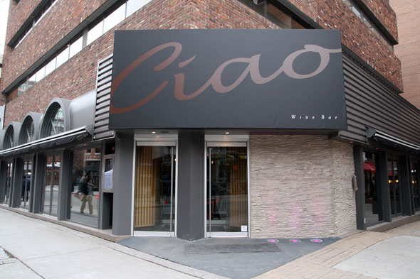 Ciao Wine Bar is the Liberty Group's latest entry into the Yorkville dining 