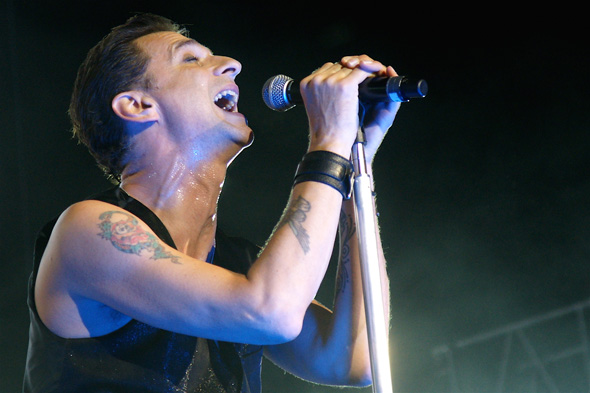 Dave Gahan at Depeche Mode concert in Toronto