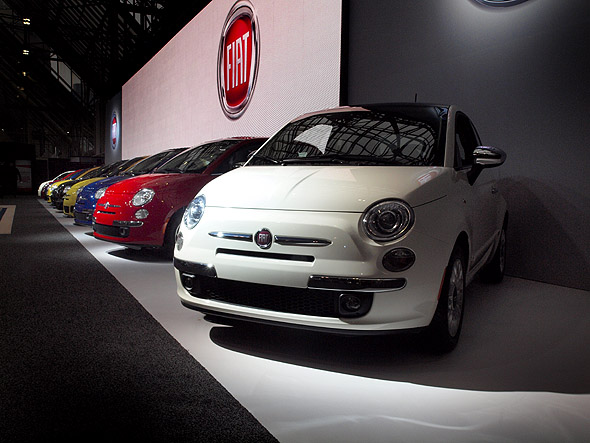 Fiat launched their 500 with a splash 