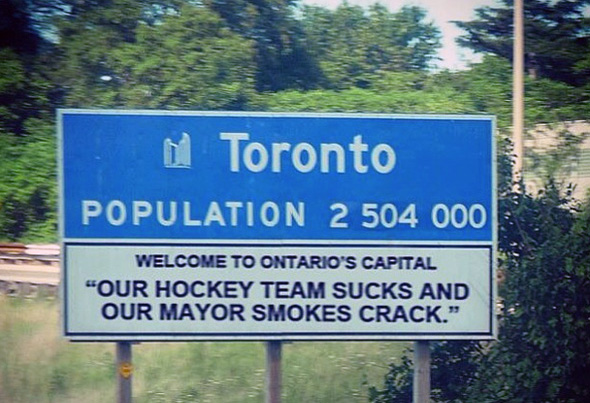 Toronto famous mayor crack