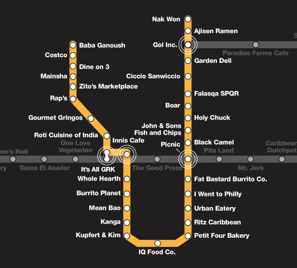 The top 69 cheap eats in Toronto by TTC subway stop