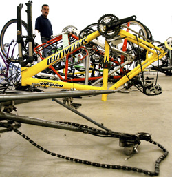 Bicycles recovered from Igor's Bike Clinic on display at Toronto Police open house