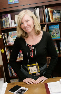 Kim Beatty at the Children's Book Bank