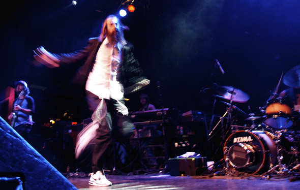 Matisyahu dances on stage at The Phoenix in Toronto