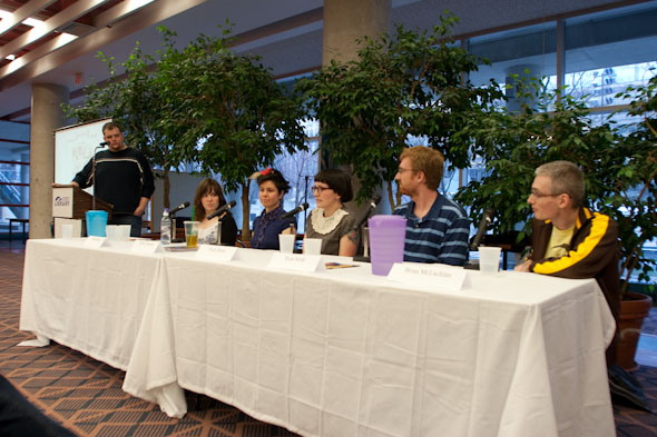The Talking Webcomics panel