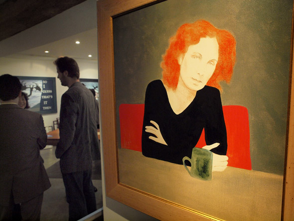 Charles Pachter's famous portrait of Margaret Atwood