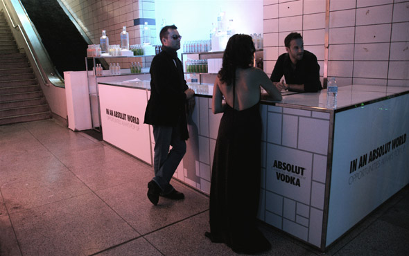 Absolut art party in lower Bay station