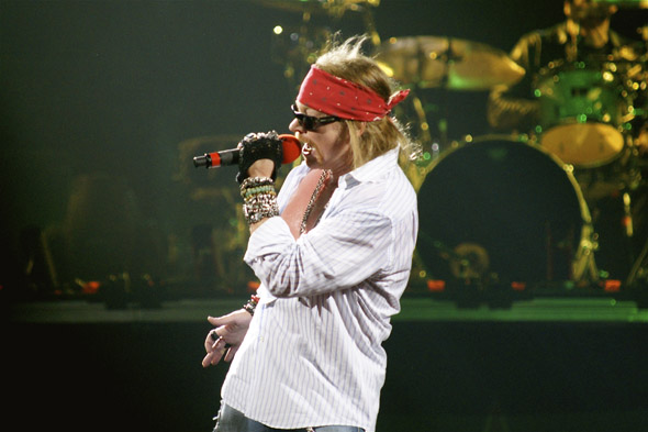 Axl Rose with Guns N' Roses at Air Canada Centre in Toronto