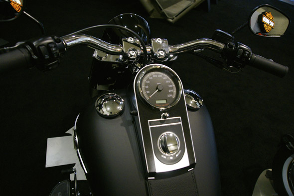 Harley Davidson motorcycle at the 2010 Canadian International AutoShow