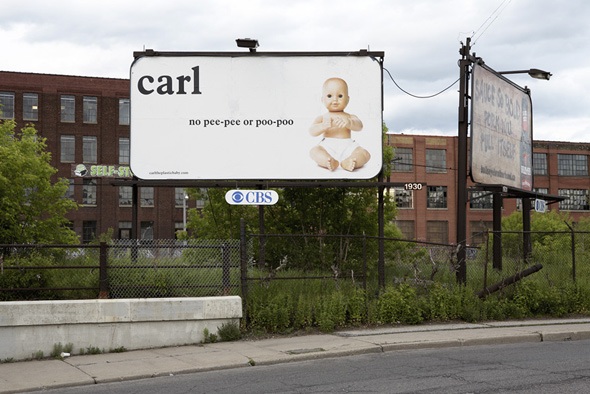 fauxreel billboard carl baby 