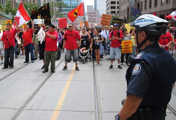 G20 Toronto Protest Native