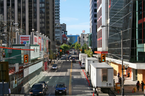 John Street near the CBC facing north