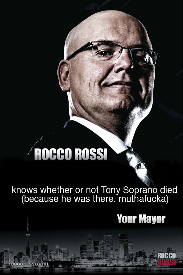rocco rossi spoof ad