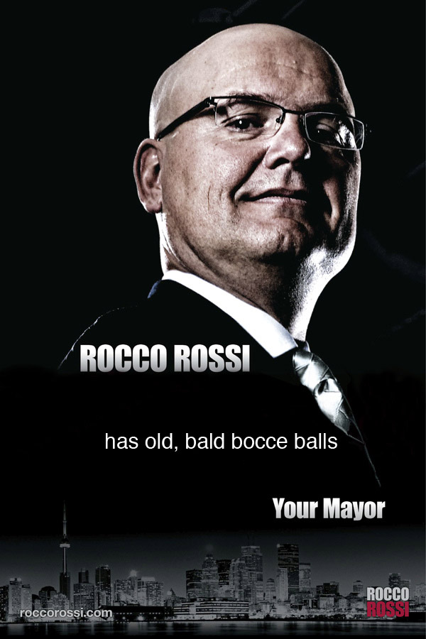 Rocco Rossi spoof ad