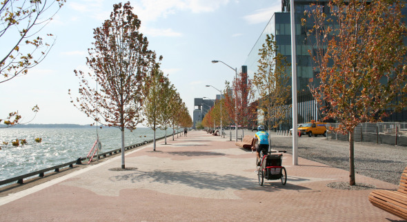 Waterfront Promenade beside Corus Quay