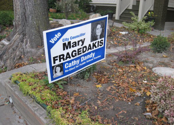 Toronto Election signs
