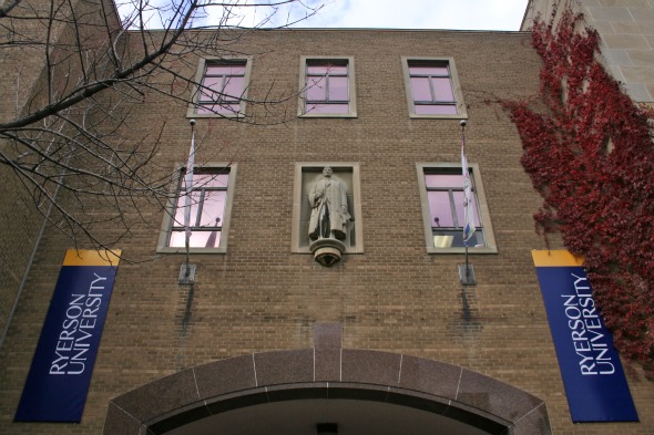 Ryerson's Kerr Hall as seen from Gould Street