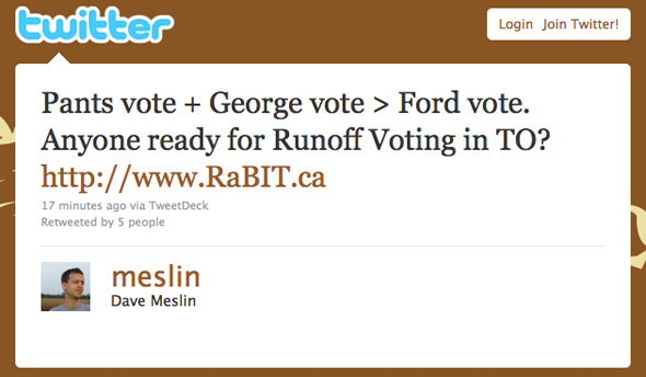 Toronto Election Twitter
