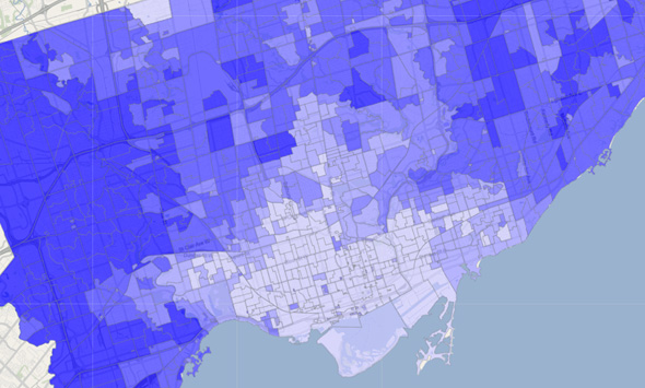 Toronto election map
