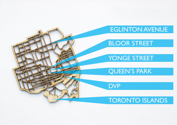 Toronto Map Coasters