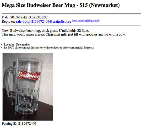 Budweiser Glass