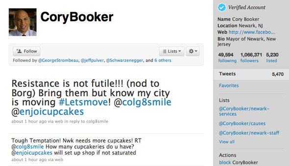 Cory Booker Twitter