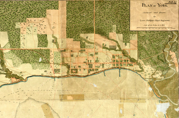 Historical Map of York 1783
