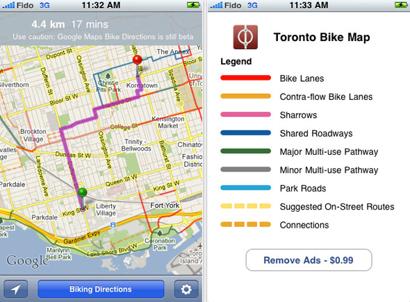 Toronto Bike Map