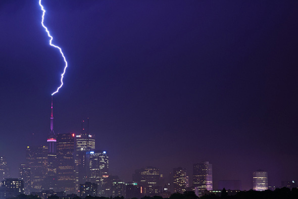 Toronto lightning storm