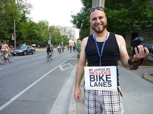 Jarvis Bike Lane Protest