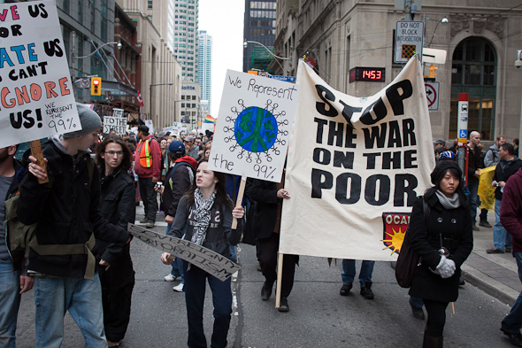 Occupy Toronto Protest Bay Street