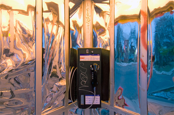 Toronto phone booth funhouse
