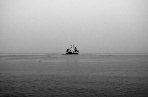 Foggy boat