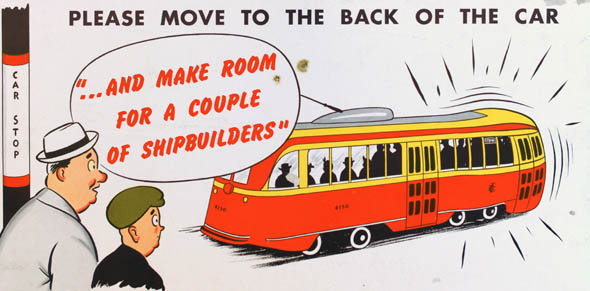 ttc subway cards advertisements shipbuilders