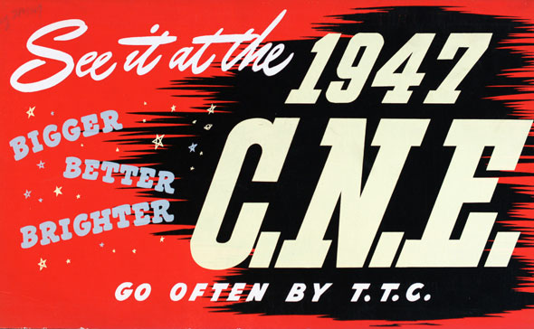 vintage ttc adverts 1947 CNE