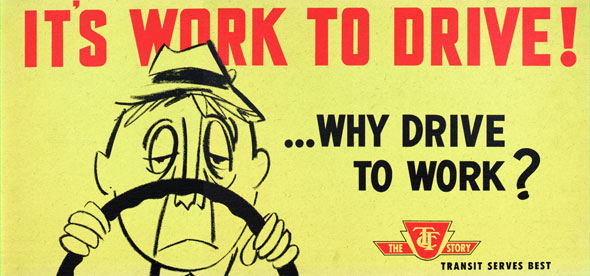 vintage ttc adverts it's work to drive