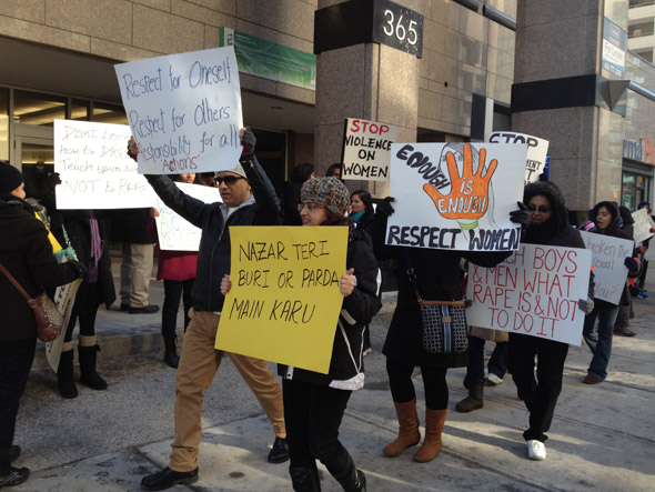 Rape Protest Toronto Indian Embassy