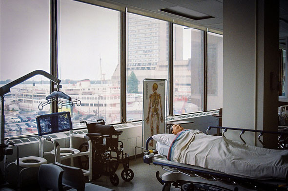 Bed with a view hospital