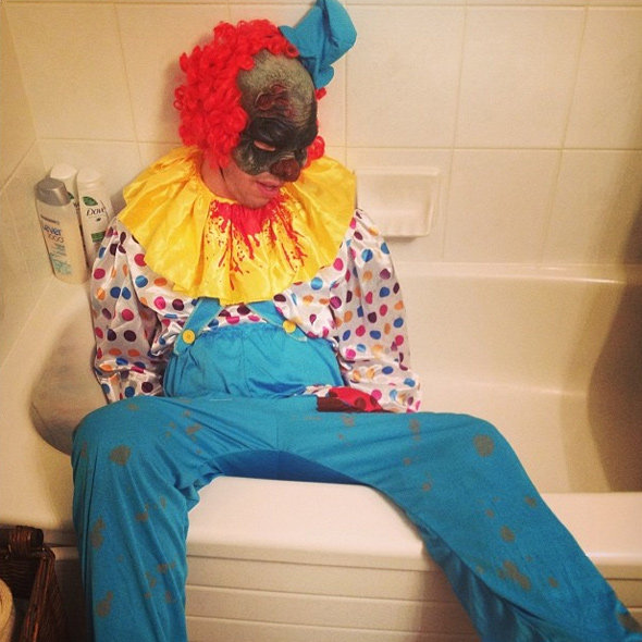 Bloody clown Halloween costume