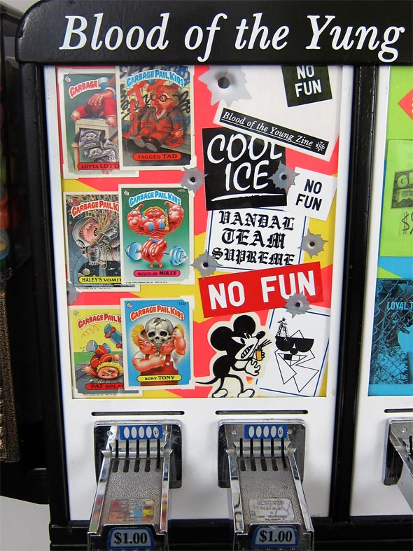 Blood of the Yung zine vending machine