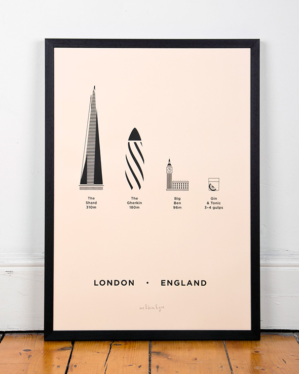 London screen print