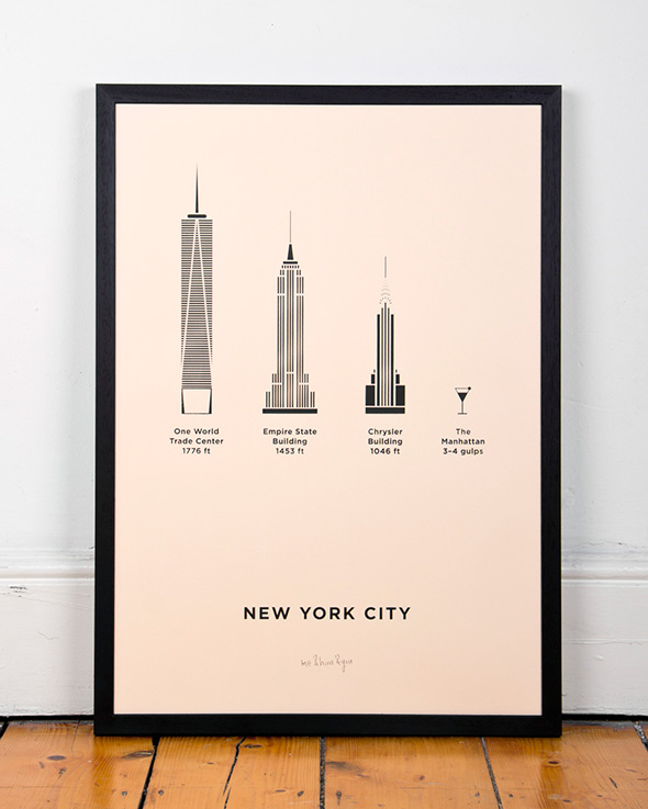 New York screen print