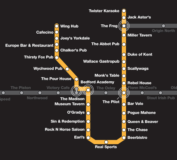 TTC bars subway map