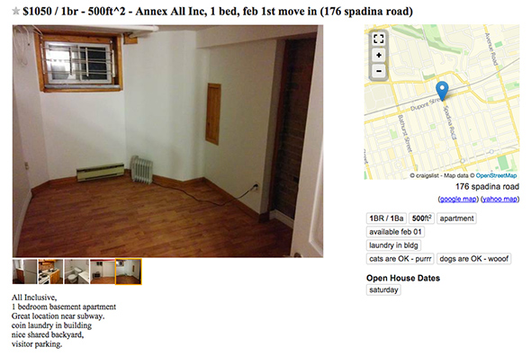 Apartment Does 1000 Get You In Toronto, Is It Bad To Have A Bedroom In The Basement Apartment Toronto