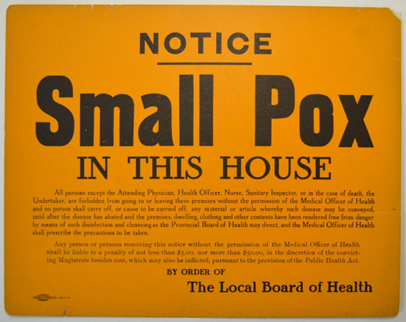 toronto smallpox