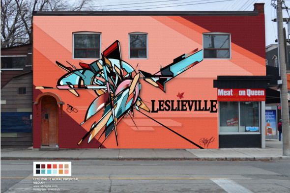 Toronto Leslieville mural