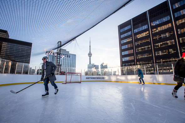Rooftop rink Toronto
