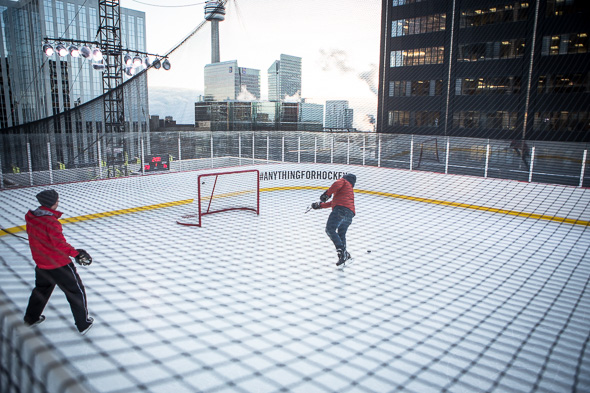 Rooftop rink Toronto